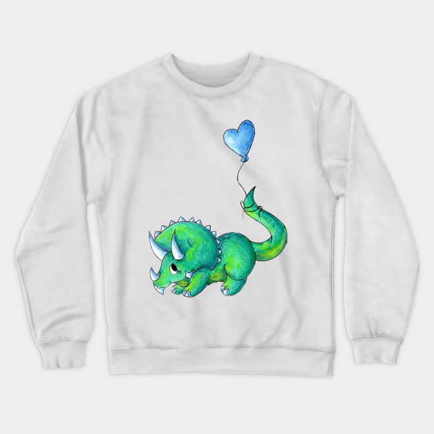 Balloon for Baby (Boy) Crewneck Sweatshirt by KristenOKeefeArt